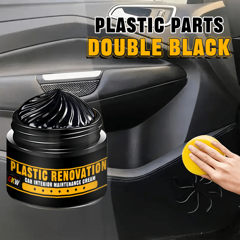 Trim Restorer Plastic - Algemene autokunststofrestaurator, rubberzwarte glanspasta, bandenzwarte glanspasta,
