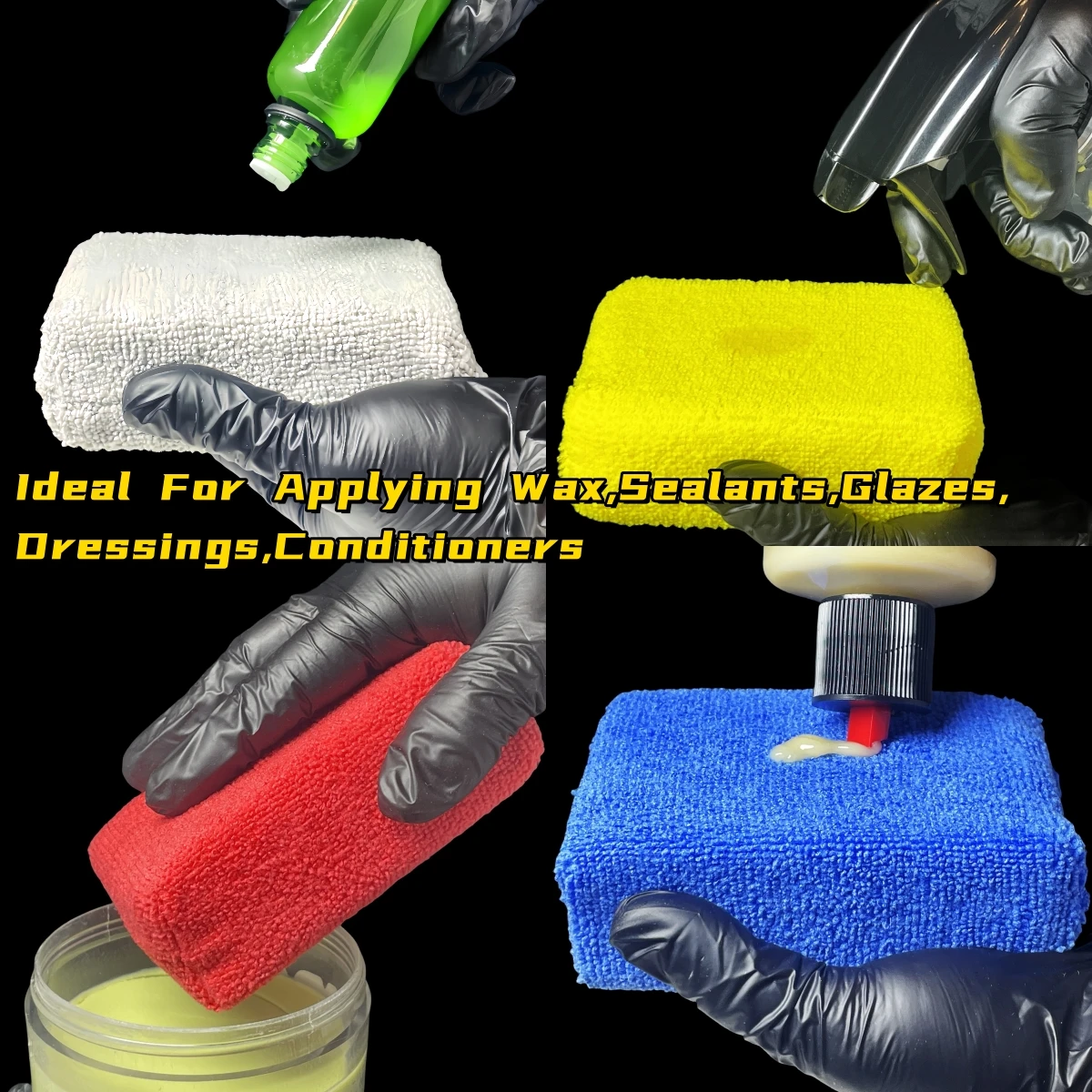 8 stuks microvezel pads voor h - Wax Applicator Pad recensie en prijs