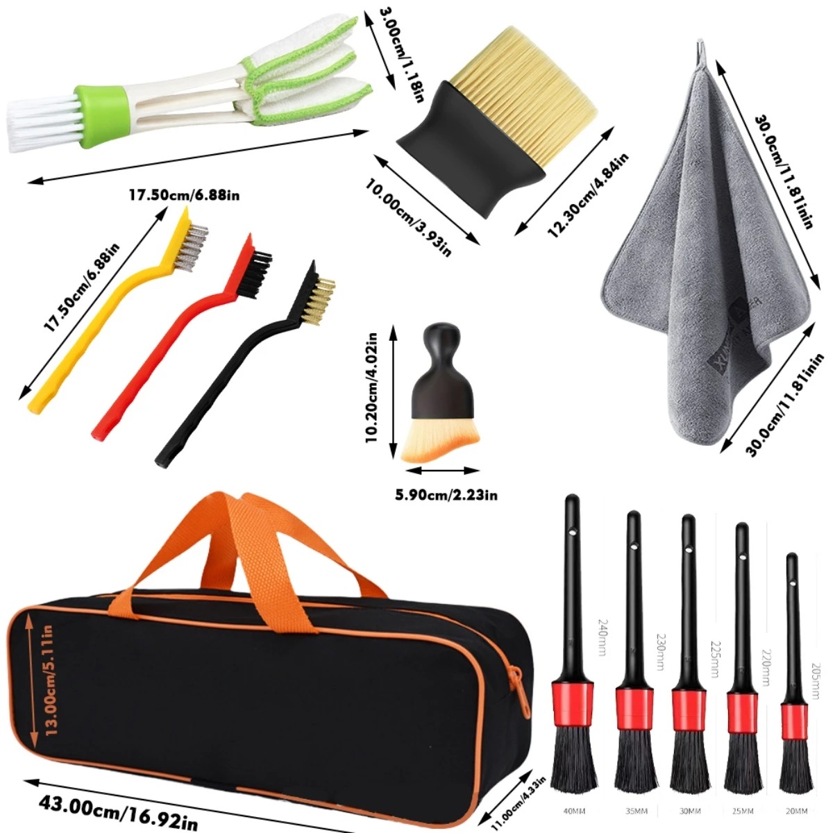 1-15-delige multifunctionele a - Dirt Brush Interior recensie en prijs