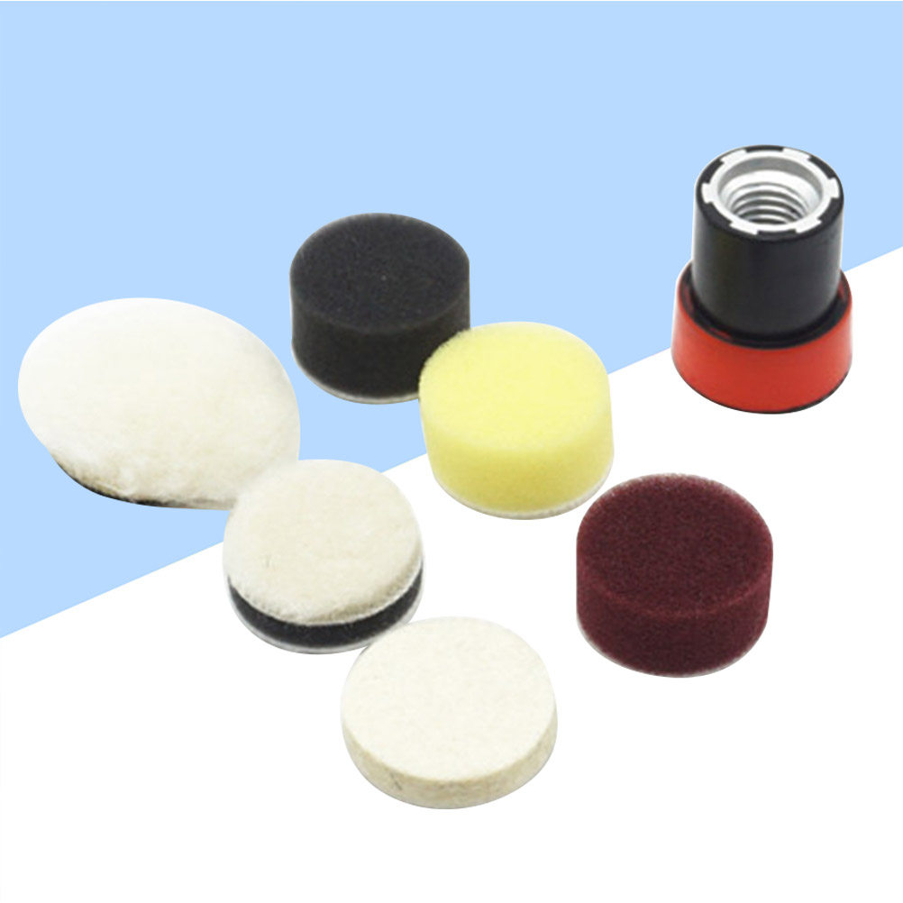 7-delige set zelfklevende woll - Polish Pad Set Buffer recensie en prijs