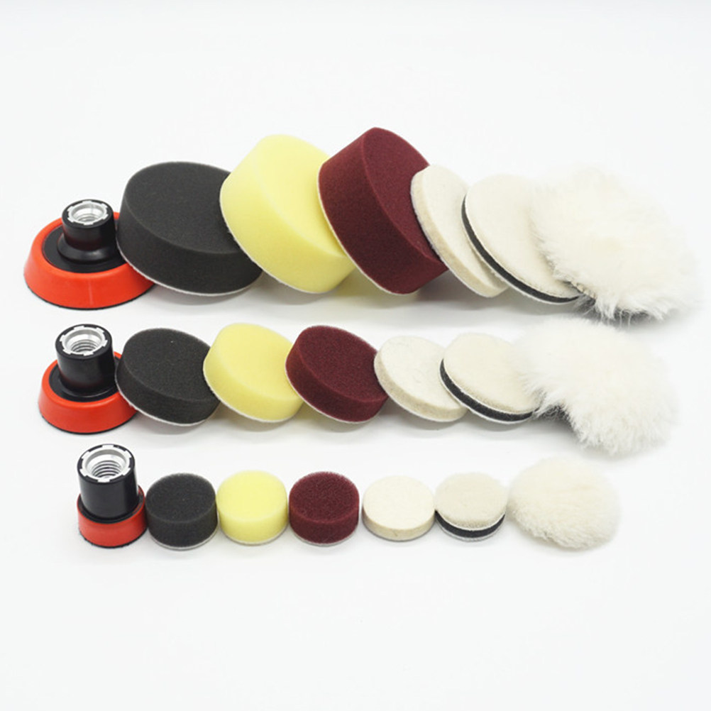 7-delige set zelfklevende woll - Polish Pad Set Buffer recensie en prijs