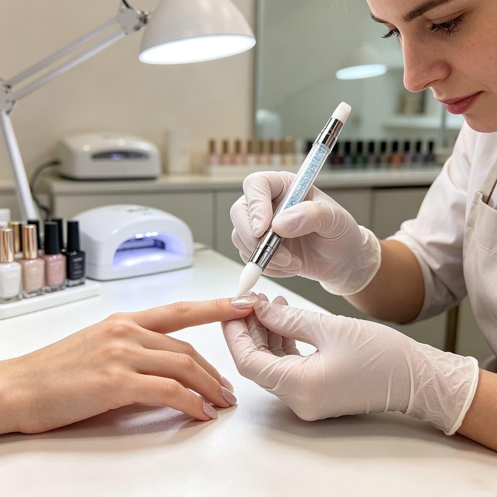 Nail Art Dubbelkop Siliconen P - Wax Applicator Pad recensie en prijs